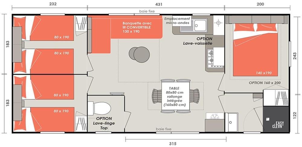 Mobilhome Vias Plage Dans Camping Luaran gambar