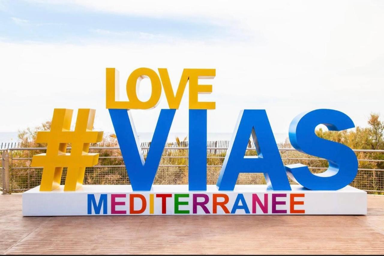 Mobilhome Vias Plage Dans Camping Luaran gambar